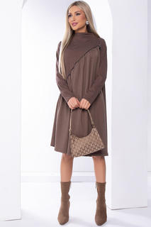 Платье женское LT Collection Мару коричневое 44 RU