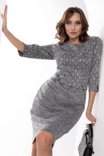 Платье женское LT Collection Кэтрин серое 48 RU