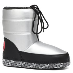 Дутики женские MOSCHINO LOVE JA24142G серебристые 41-42 EU