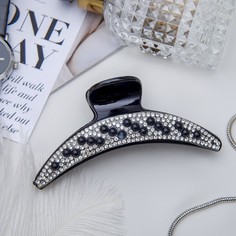 Заколка-краб женская 3502063-6p белая, черная No Brand