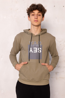 Худи мужское BLACKSI 2805 хаки XXL