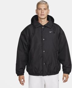 Куртка мужская Nike M Sportswear Solo Swoosh Puffer черная L