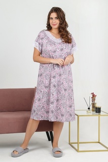 Ночная сорочка женская Виолетта Либела-1 розовая 50 RU