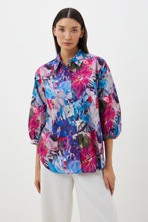 блуза женская Baon B1722025 голубая XL