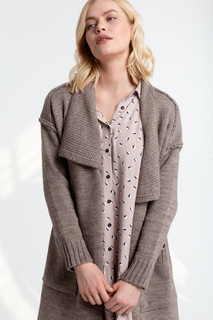 Кардиган женский Shoppingcore Mlo-4509 co коричневый 44-52 RU