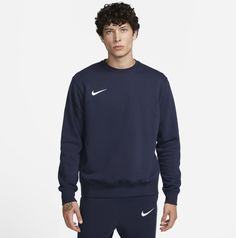 Свитшот мужской Nike M Fleece Park20 Crew синий S