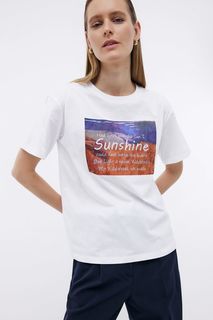 футболка женская Baon B2324062 белая XS