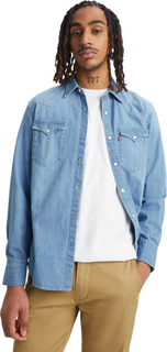 Рубашка мужская Levis Men Barstow Western Denim Shirt синяя L Levis®