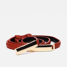 Ремень женский 9709233 рыжий, 95 см No Brand