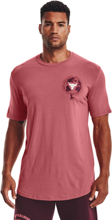 Футболка мужская Under Armour Ua Pjt Rock Open 24 Hours Ss розовая 2XL