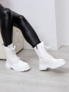 Ботинки женские VIDEYA A603 белые 37 EU