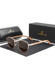 Солнцезащитные очки унисекс Kingseven Z5519 коричневые