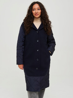 Пальто женское GallaLady 63529 синее 46 RU