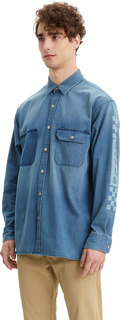 Джинсовая рубашка мужская Levis 57420 синяя L Levis®