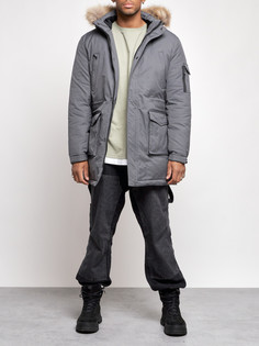 Парка мужская AD8318 серая XXL No Brand