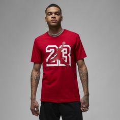 Футболка мужская Nike FB7394-687 красная L