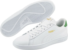 Кеды унисекс PUMA Puma Smash v2 L белые 10,5 UK