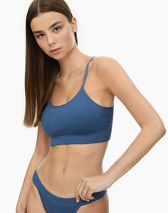 Бюстгальтер женский Gloria Jeans GUW008572 синий M (44)