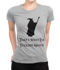 Футболка женская Dream Shirts Гэндальф - Толкин 1000362-1 серая 2XL