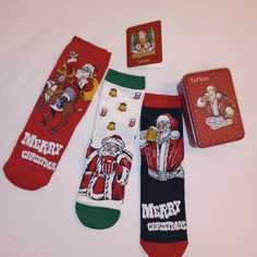 Подарочный набор носков мужских Turkan новогодние в ассортименте 41-46, 3 пары