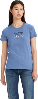 Футболка женская Levis Women The Perfect Tee синяя L Levis®