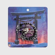 Брошь из бижутерного сплава Queen Fair 9618610, пластик/стразы