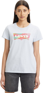 Футболка женская Levis Women The Perfect Tee голубая L Levis®