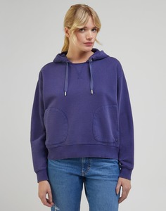 Худи женское Lee Women Relaxed Hoodie синее XS