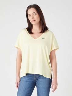 Футболка женская Wrangler Women DRAPEY V-NECK TEE желтая S