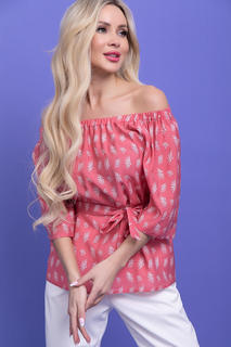 Блуза женская LT Collection Аксинья розовая 46 RU