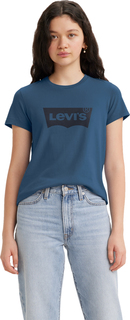 Футболка женская Levis Women The Perfect Tee синяя XL Levis®