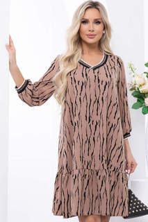 Платье женское LT Collection Анабель коричневое 48 RU