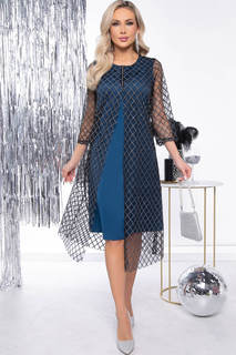 Платье женское LT Collection Амадея синее 44 RU