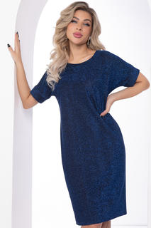 Платье женское LT Collection Покоряя сердца синее 54 RU