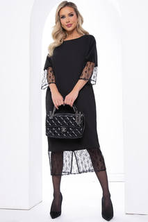Платье женское LT Collection Орелия черное 50 RU