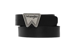 Ремень мужской Wrangler FESTIVAL LOGO BELT BLACK черный, 105 см