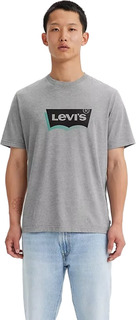 Футболка мужская Levis Men Relaxed Fit Graphic Tee серая XL Levis®