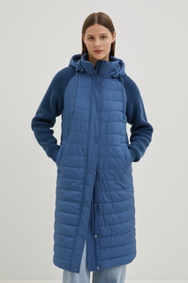 Пальто женское Finn Flare FBE110207 синее XL