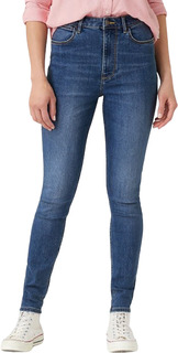 Джинсы женские Wrangler Women High Rise Skinny Jeans синие 30/32