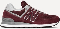 Кроссовки мужские New Balance 574 бордовые 8.5 US