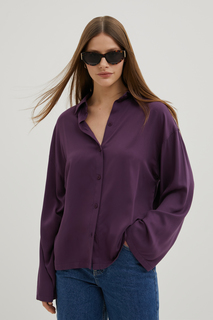 Рубашка женская Finn Flare FBE11041 фиолетовая XS