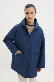 Пальто женское Finn Flare FBE11023 синее XS