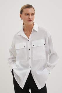 Рубашка женская Finn Flare FBE110105 белая L