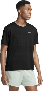 Футболка мужская Nike M Dri-FIT Miler Top черная L