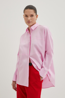Рубашка женская Finn Flare FBD110133 розовая S