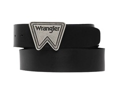 Ремень мужской Wrangler FESTIVAL LOGO BELT BLACK черный, 90 см