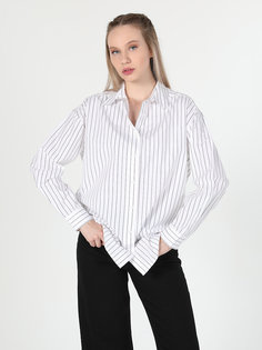Рубашка женская COLINS CL1060264 белая XS
