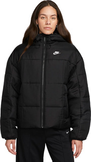 Куртка женская Nike W Classic Puffer Therma-FIT Loose Hooded Jacket черная L