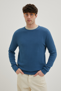 Джемпер мужской Finn Flare BAS-20127 синий 2XL