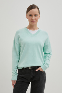Пуловер женский Finn Flare BAS-10150 голубой XL